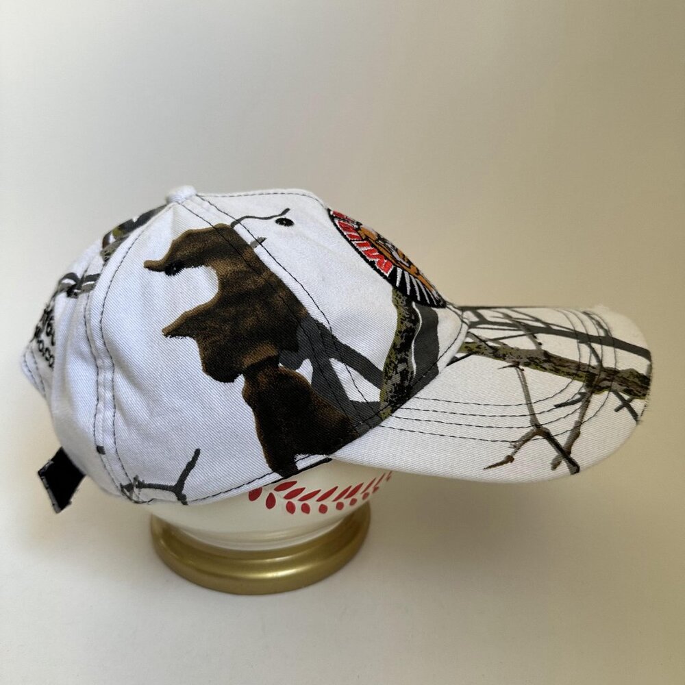 Mud Puppy Baseball Hat Camo Hunter Info Adjustable Strap Back Cap Embroidered - Picture 5 of 9